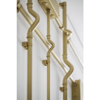 Aldo Bernardi / Lighting Systems / Econow Martellato Brass Visible Indoor Cabling System