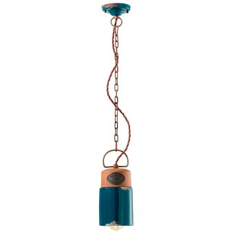 Cylinder Pendant Lamp Industrial & Retro style C1620 by Ferroluce