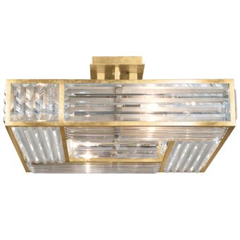 Crystal Enchantment 25″ Square Semi-Flush Mount 811640 by Fine Art Handcrafted Lighting