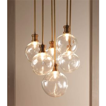 Officina Ciani / Chandeliers / Brass with Murano Glass Bowl HL1078CH-6 My dancer