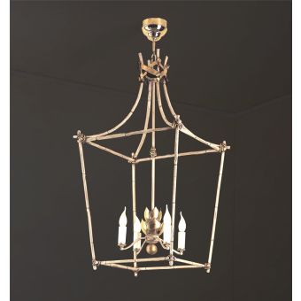 Officina Ciani / Lanterns / Iron with Bamboo Decor HL1101CH-4 Bamboo