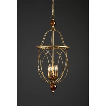 Officina Ciani / Pendants & Suspension Lights / Iron Rod HL1114CH-3 Palla ambra
