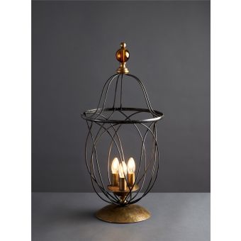 Officina Ciani / Table Lamps / Iron Rod HL1114TA-3 Palla ambra