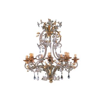 Mechini / Chandeliers / Clear Bohemian Crystal & Murano Glass L102/10