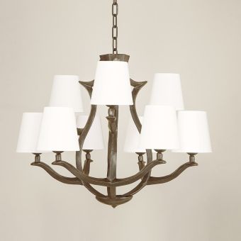 Objet Insolite / Bronze Chandeliers / Lustre Neuf