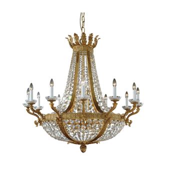 Mariner / Luxury Large Chandelier Made With Casted Bronze & Scholer Crystals / 19560