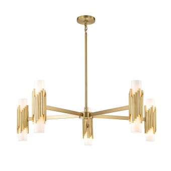 Elstead Lighting / Chandeliers / Marvele 10 lt Chandelier - Aged Brass