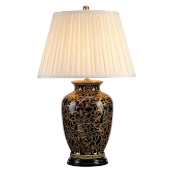 Elstead Lighting / Table Lamps / Morris 1 Large Gold and Black