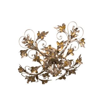 Mechini / Ceiling Lights / Wrought Iron with Murano Glass 7 Lights P338/7