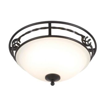 Elstead Lighting / Ceiling Lights / Pembroke 2 Light Flush Light Style A - Black