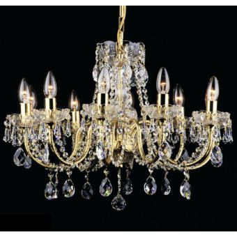Elegant Crystal Chandelier 10 lights / Brilliant by Preciosa