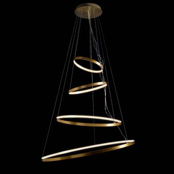 Brass Ring Horizontal LED Pendant Lamp - Rings Orizzontale by Zava - A version 