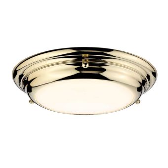 Elstead Lighting / Ceiling Lights / Welland 1 Light Mini LED Flush - Polished Brass