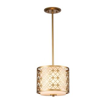Elstead Lighting / Pendant Lights / Ziggy 2lt Small Pendant - Lacquered Gold