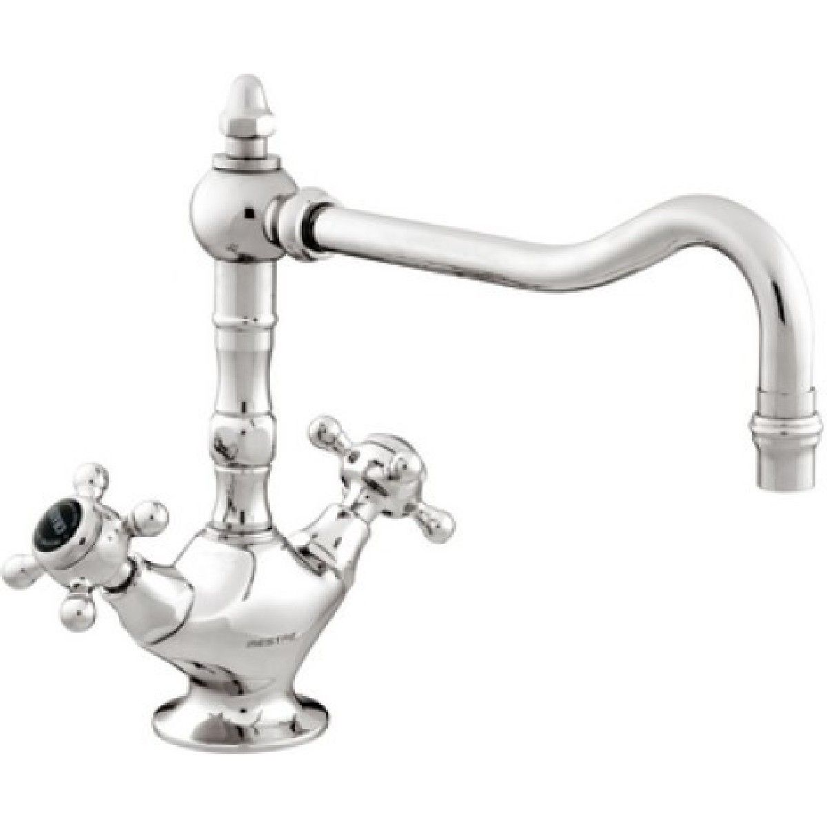 Bronces Mestre / Kitchen Fittings / One hole sink mixer with black porcelain 035030.N00.50