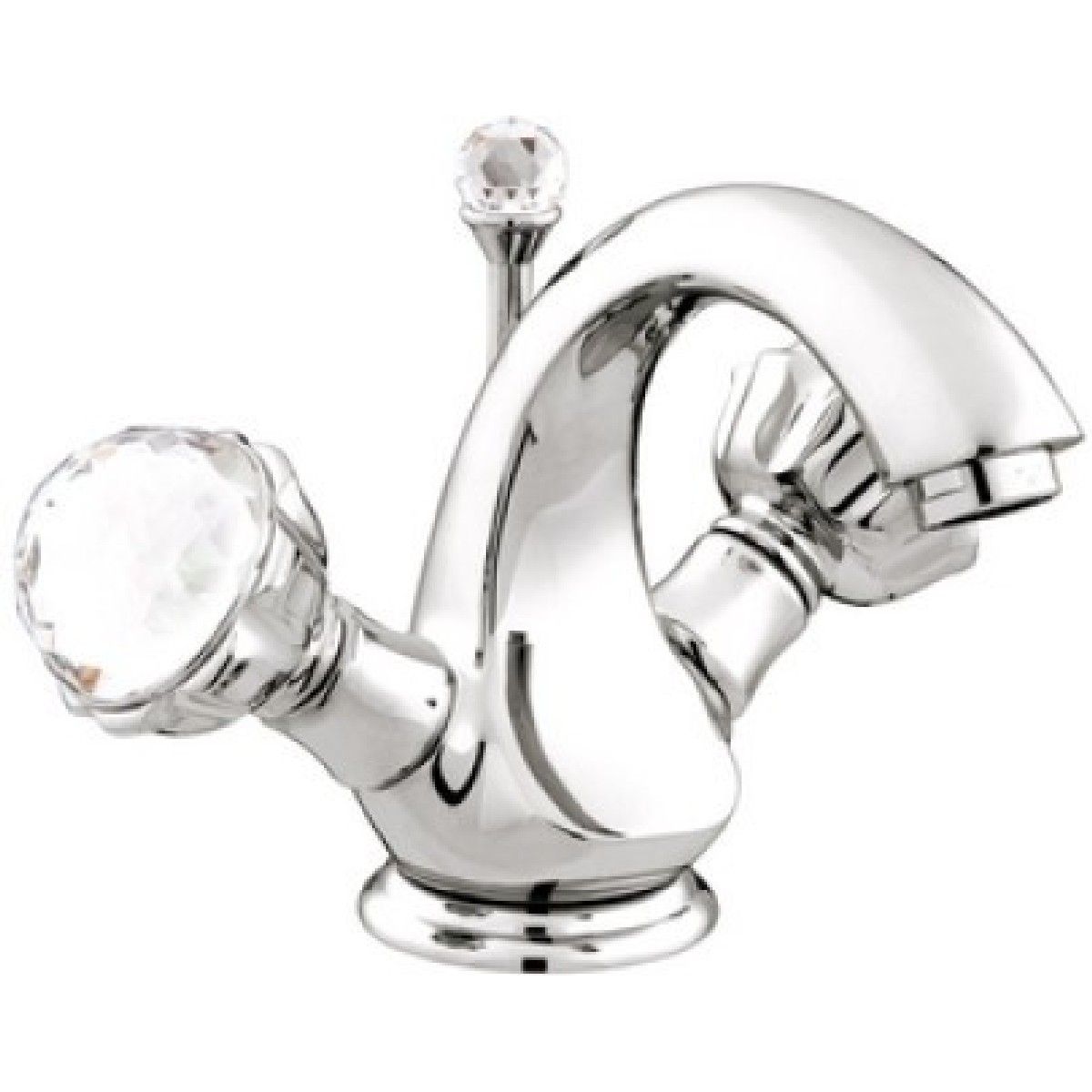 Bronces Mestre / Washbasin Fittings / One hole basin mixer with Swarovski crystal 036205.000.50