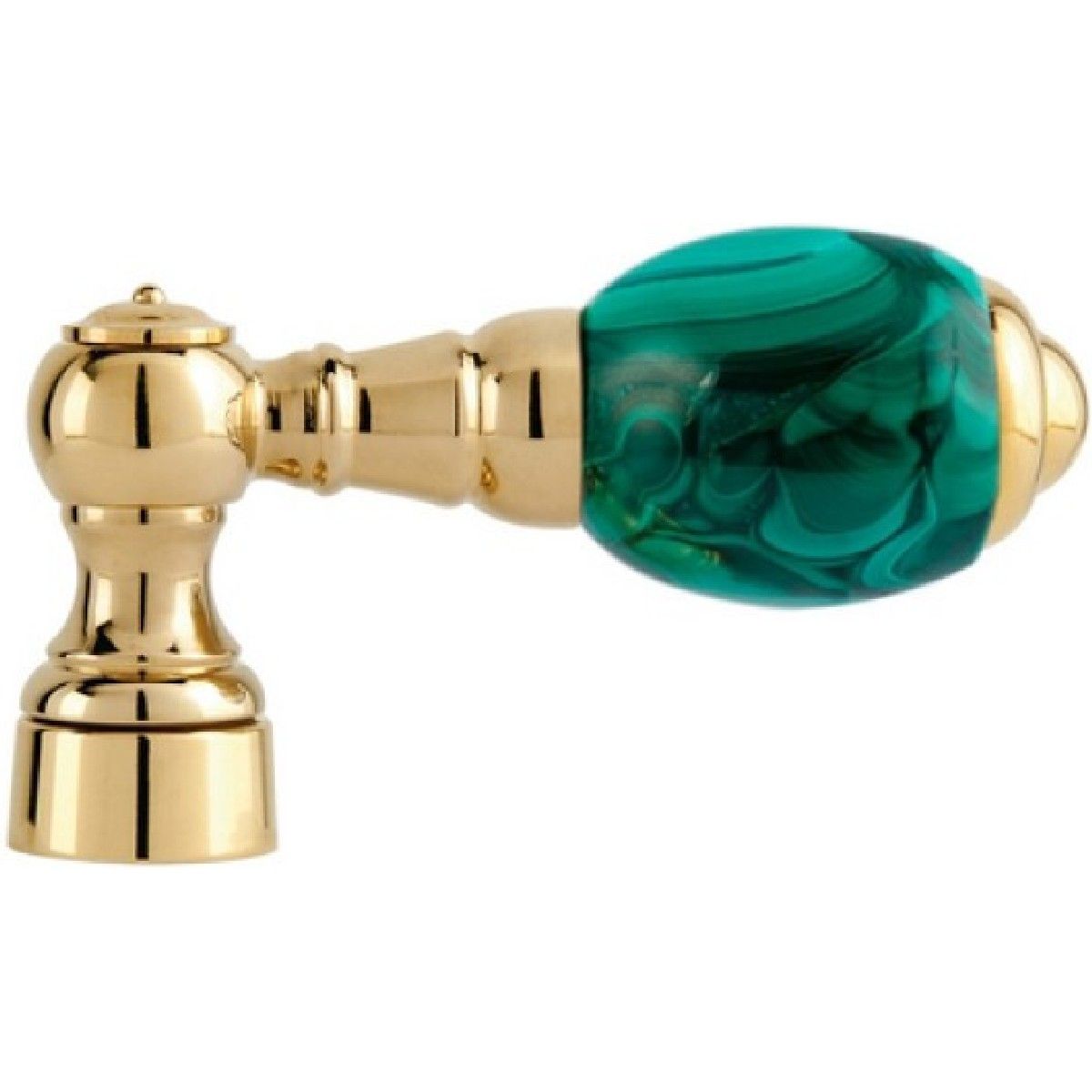 Bronces Mestre / Knobs for Shower Systems / Handle for shower system with malachite stone 036845.ML0.00