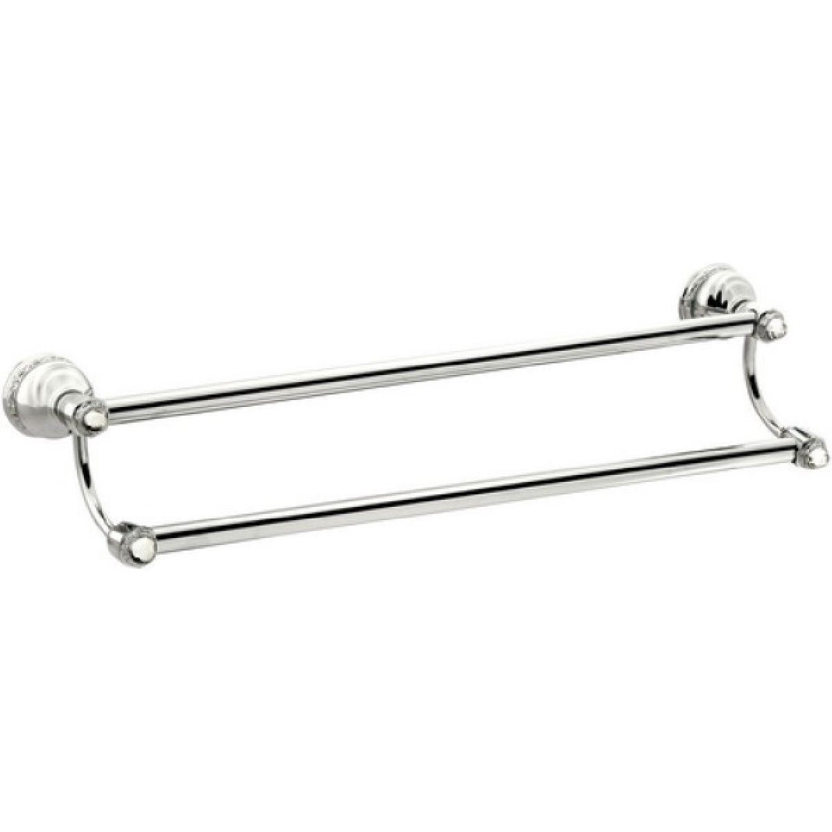 Bronces Mestre / Towel Holders / Double towel rail 600mm with Swarovski crystal 041079.S00.50