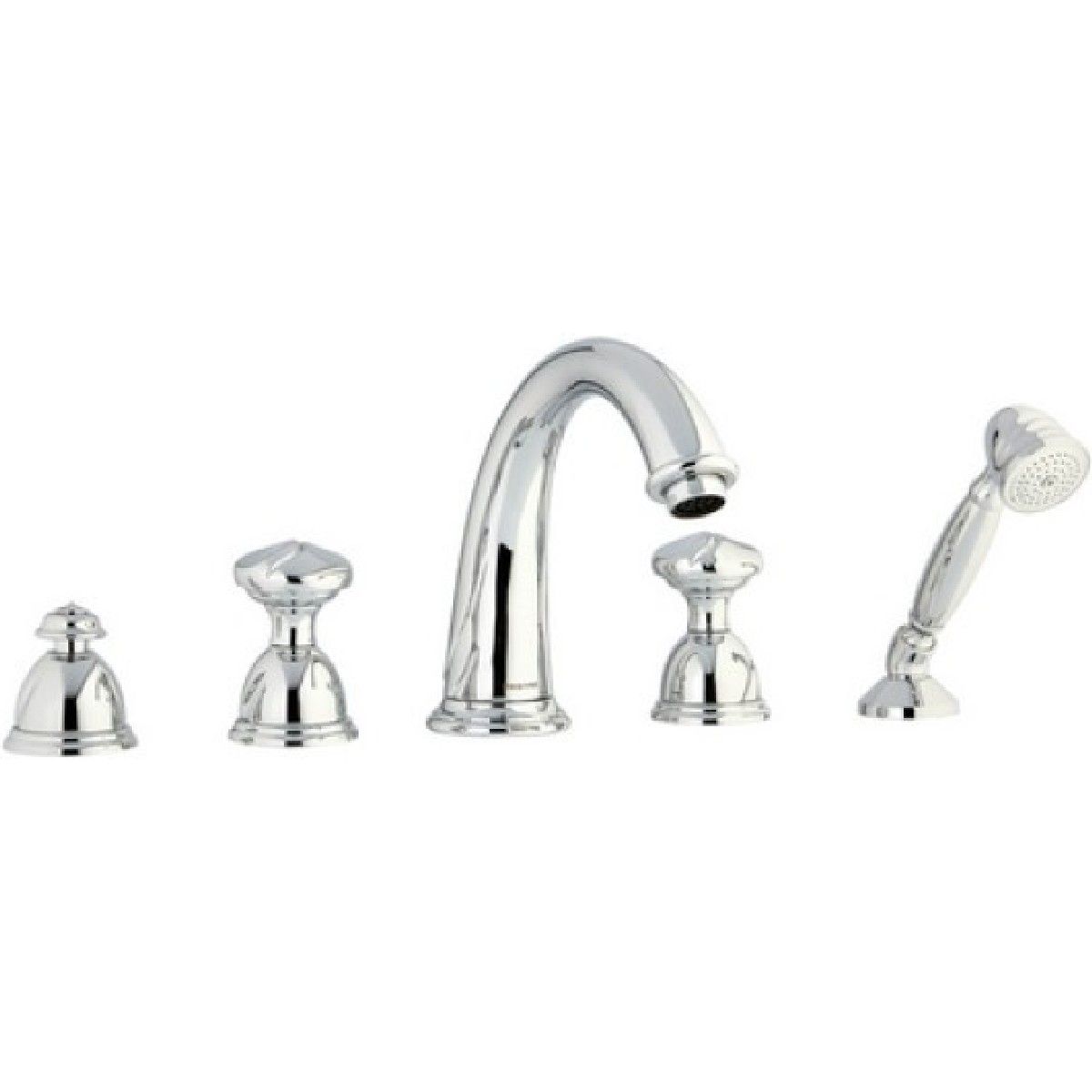 Bronces Mestre / Bath-Shower Fittings / Five holes bath set 051416.B00.50