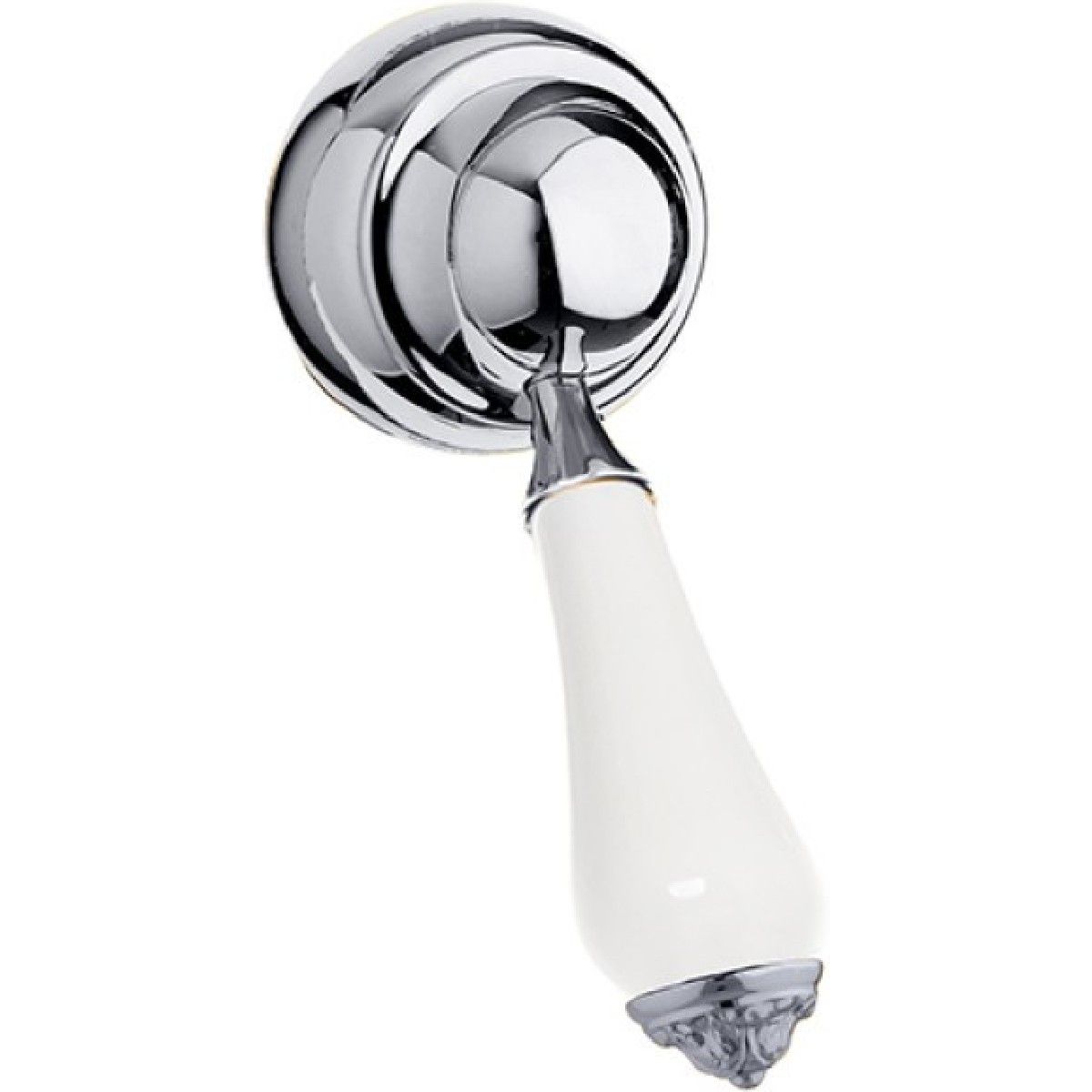 Bronces Mestre / Knobs for Shower Systems / Handle kit for shower system with white porcelain 058047.L00.50