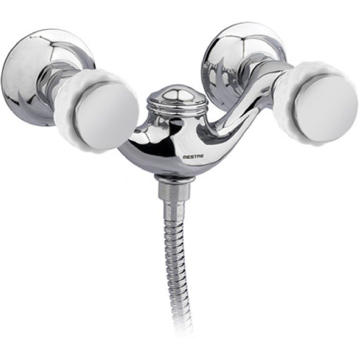 Bronces Mestre / Bath-Shower Fittings / Shower mixer with white porcelain 065519.000.50