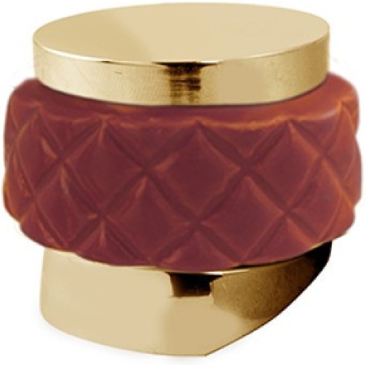 Bronces Mestre / Knobs for Shower Systems / Monolever handle kit for shower system with red porcelain 065547.R00.00