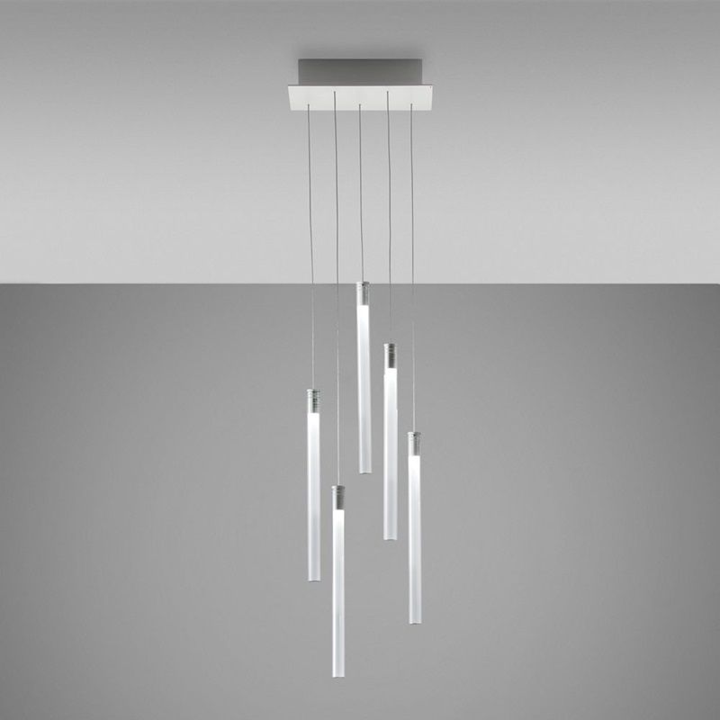 Fabbian / LED-taklampor / Multispot Tooby F32 5 spots 30x15cm