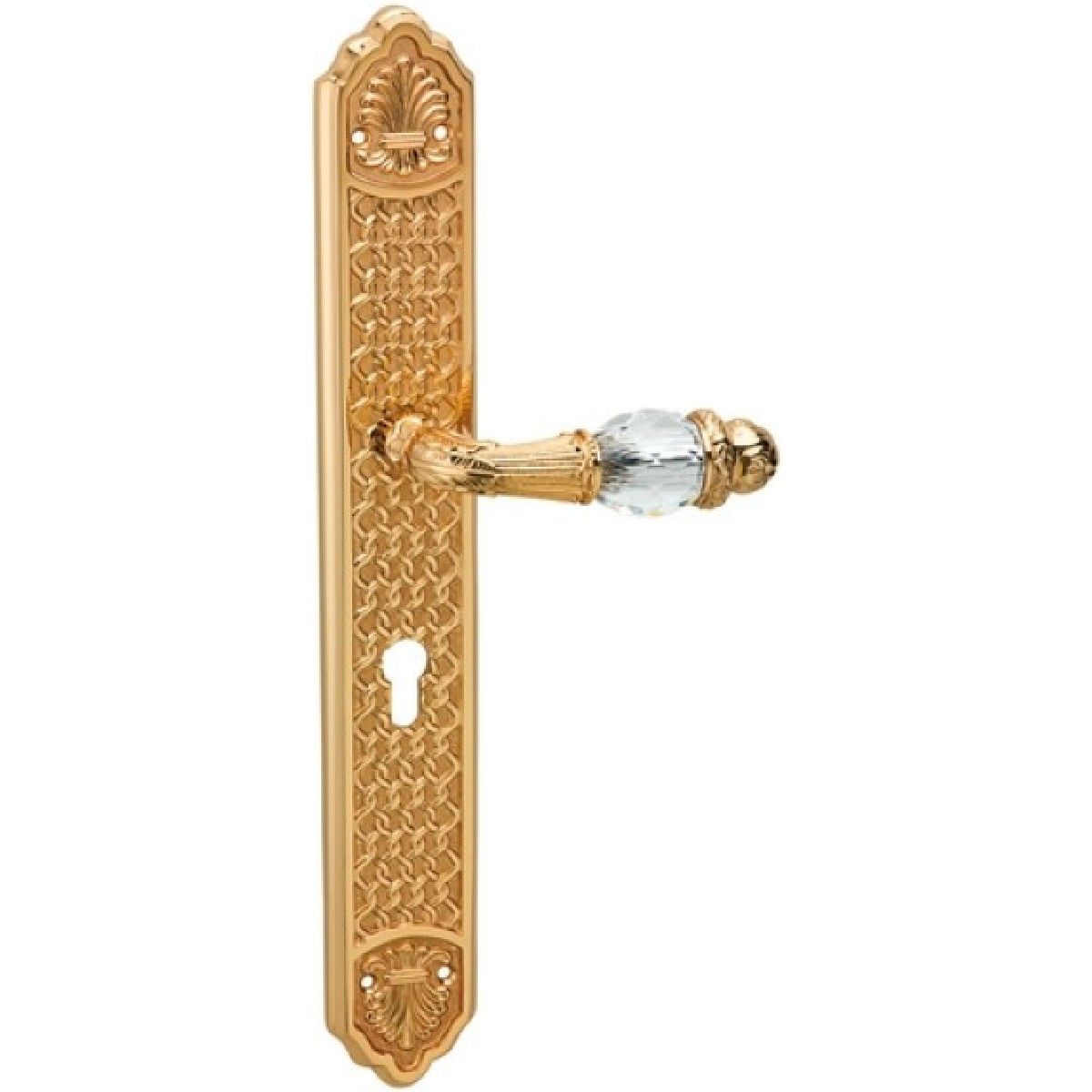 Bronces Mestre / Door Handles / Clasica with Swarovski crystal and europrofile 85mm 0A3041.85Y.01