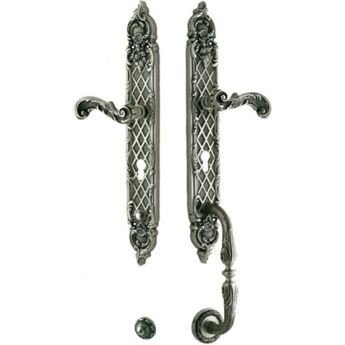 Bronces Mestre / Door Handles / Clasica set with keyhole europrofile 85mm 0J1605.85Y.71