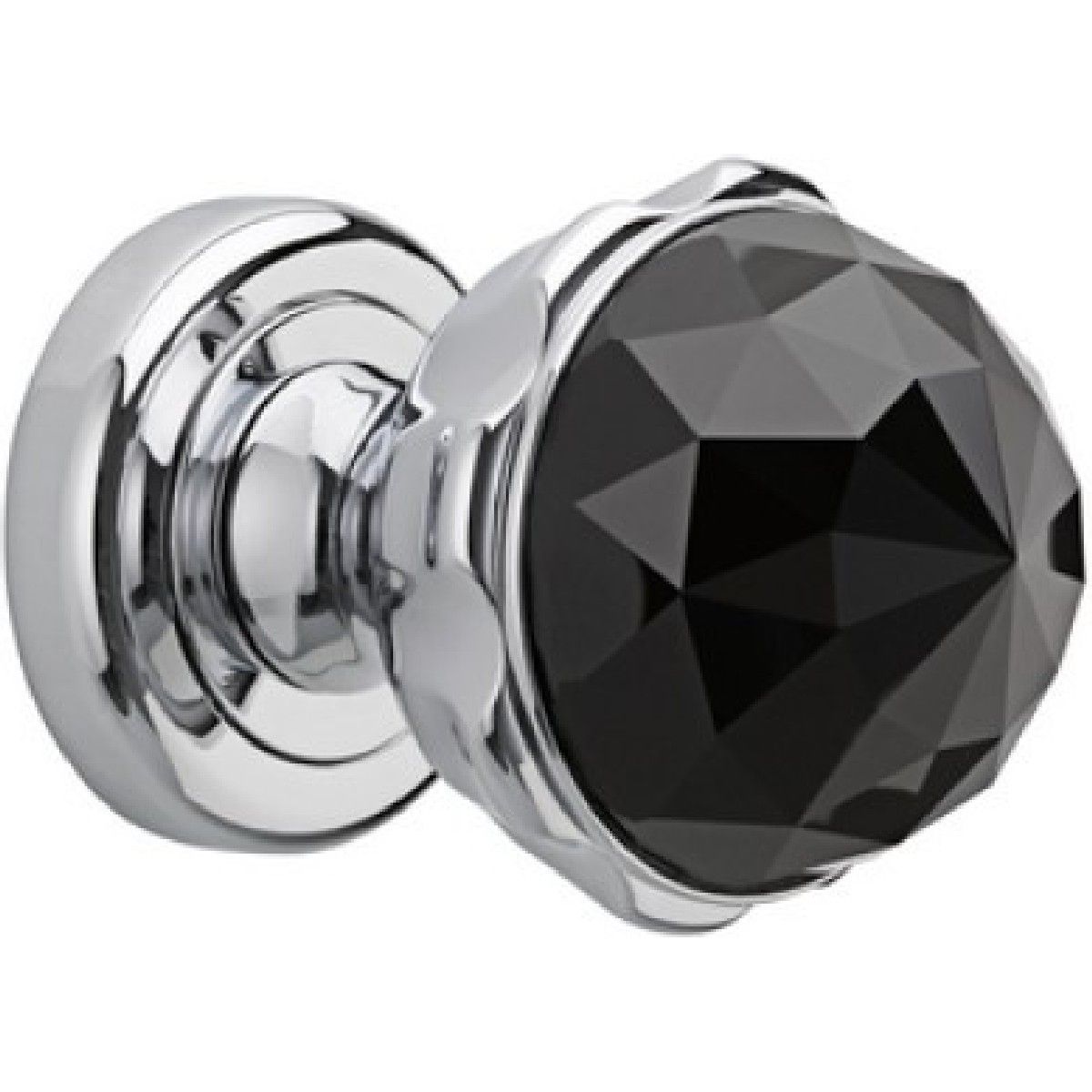 Bronces Mestre / Door Handles / Clasica set on roses with Swarovski black crystal 0P6045.N00.50