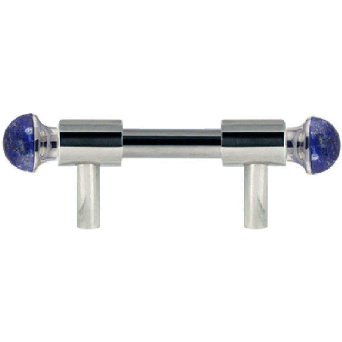 Bronces Mestre / Furniture Handles / Urbe Precious with lapislazuli stone 64mm between centers 0T5000.LP64.30