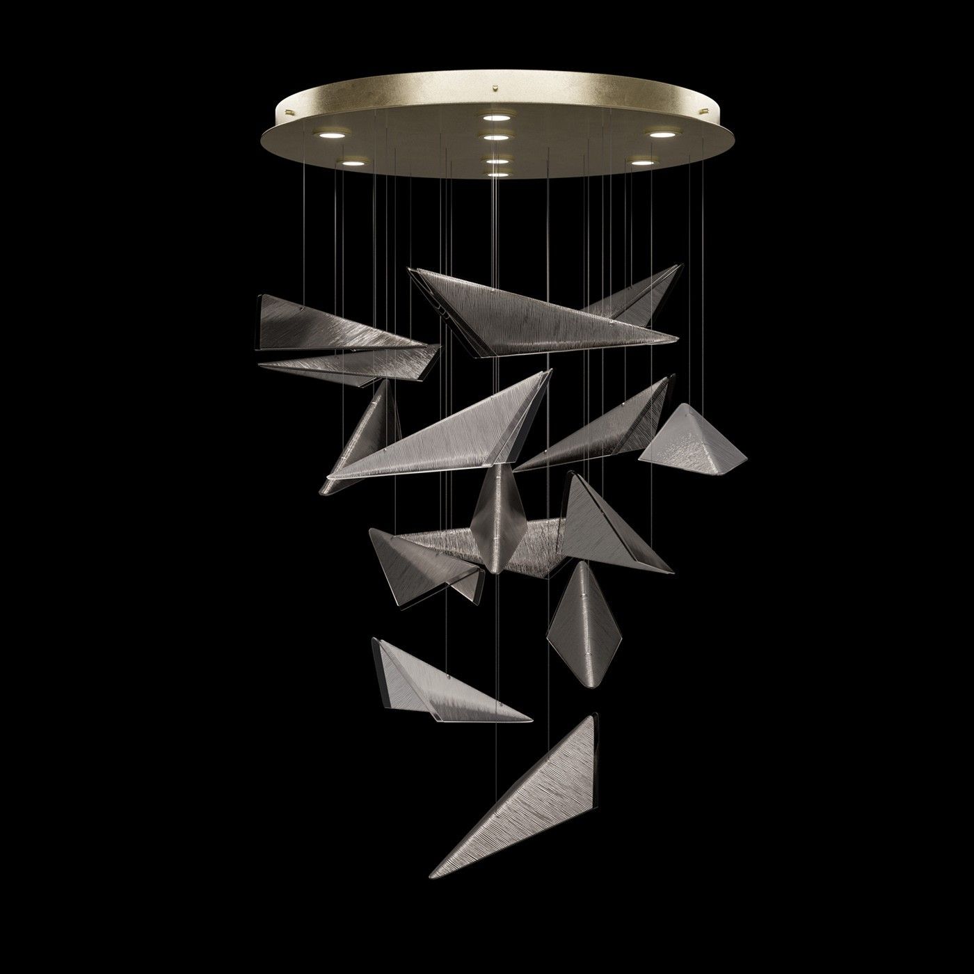 Fine Art Handcrafted Lighting / Pendants & Suspension Lights / Volo 36″W Round Pendant