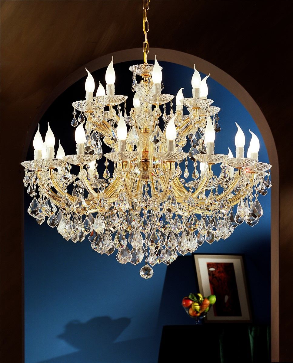 Italian Luxury Lighting / Chandeliers / Maria Theresa Gold 24 Lights 1026 024