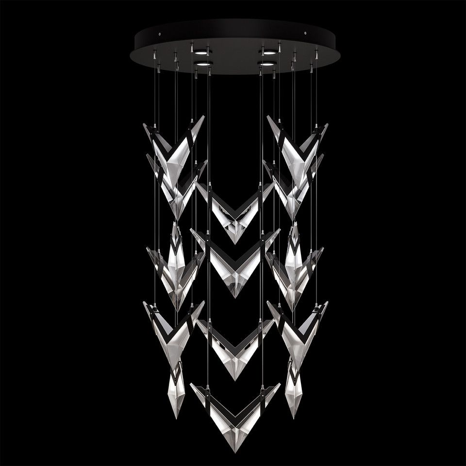 Fine Art Handcrafted Lighting / Pendants & Suspension Lights / BLADE 32"W Round