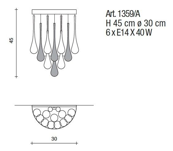 Il Paralume Marina / Wall Sconces / IL-1359/A