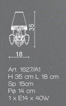 Il Paralume Marina / Wall Lamp / 1627/A1