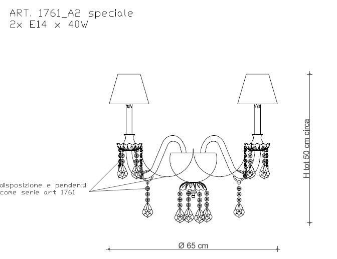 Il Paralume Marina / Wall Lamp / 1761/A2