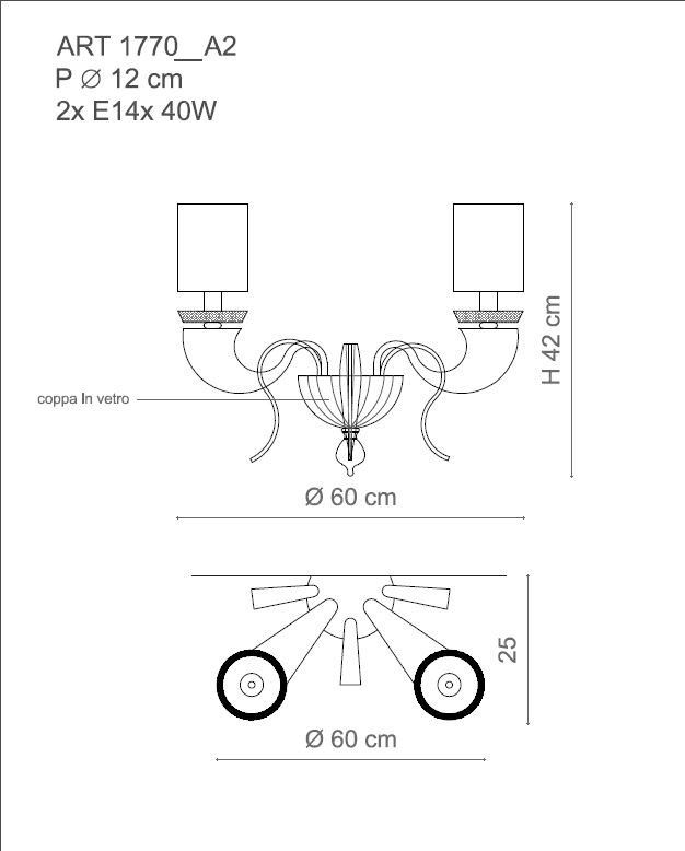 Il Paralume Marina / Wall Sconces / IL-1770/A2