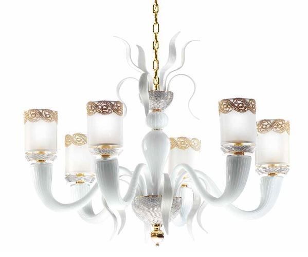 Il Paralume Marina / Pendants & Suspension Lights / 1770/CH6/BI/ORO24K