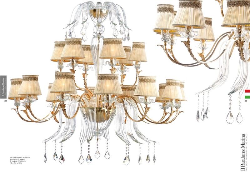 Il Paralume Marina / Pendants & Suspension Lights / 1845/CH18/ORO24/TR