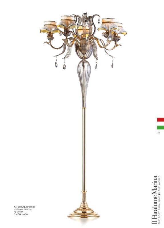 Il Paralume Marina / Floor Lamps / 1845/FL/ORO24K