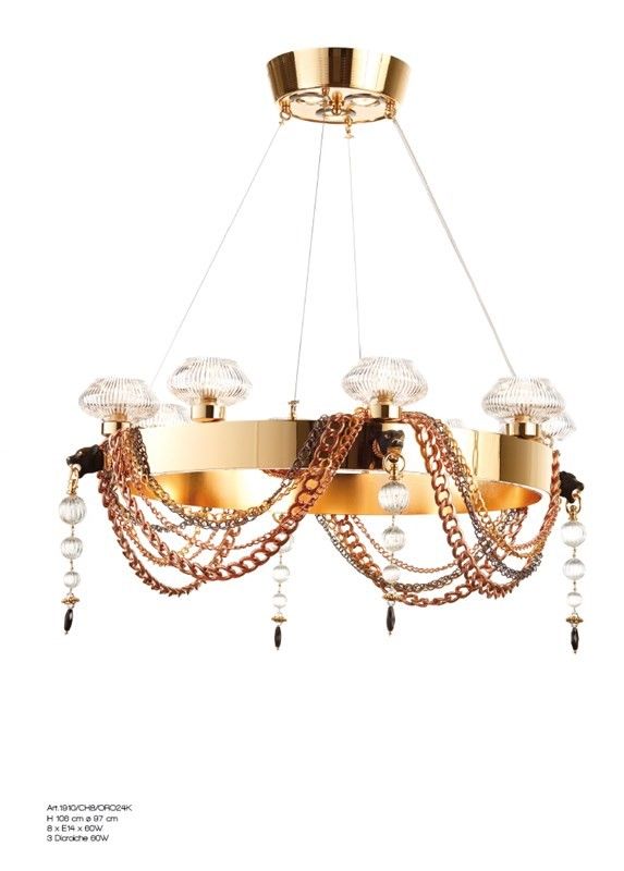 Il Paralume Marina / Pendants & Suspension Lights / 1910/CH8/ORO24K