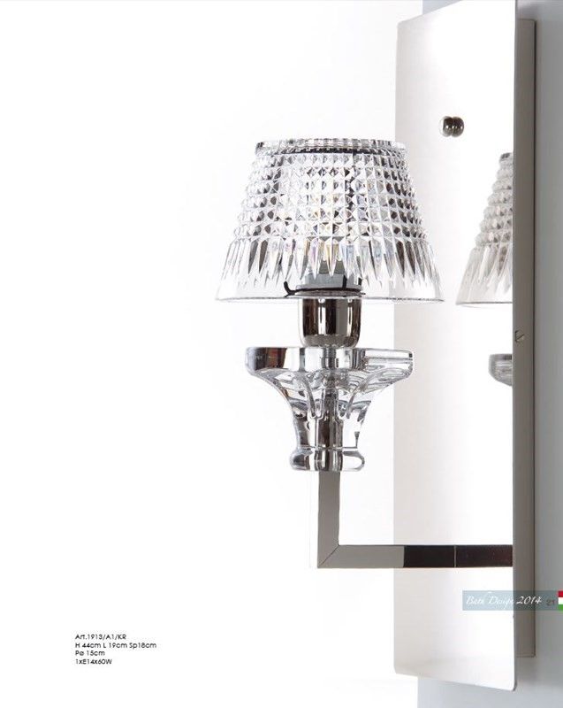 Il Paralume Marina / Wall Sconces / Lampshades in Cut Crystal 1913/A1/NN