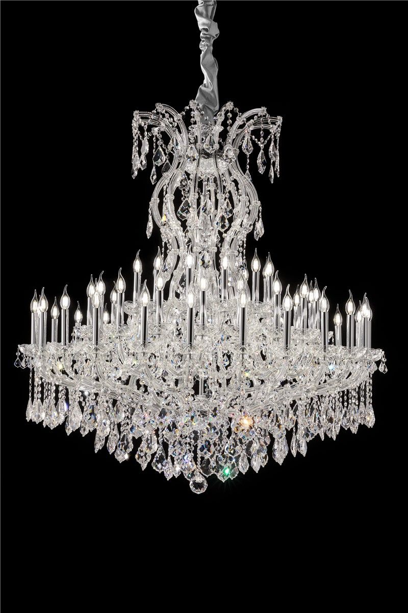Italian Luxury Lighting / Chandeliers / Maria Theresa White 54 Lights 1940 054