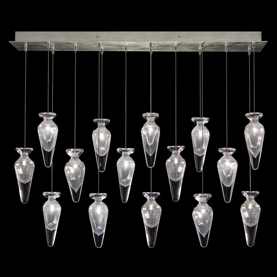 Fine Art Handcrafted Lighting / Pendants & Suspension Lights ESSENCE 49" W Rectangular