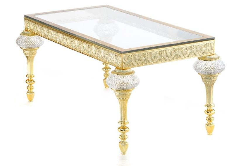 Il Paralume Marina / Coffee Tables / Casting Brass & Italian Cristals Elements 2100/TABLE/G