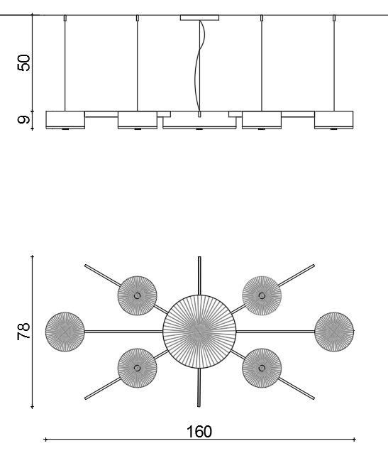 Il Paralume Marina / Chandelier / 2166/CH24