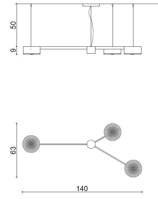 Il Paralume Marina / Chandelier / 2166/CH9