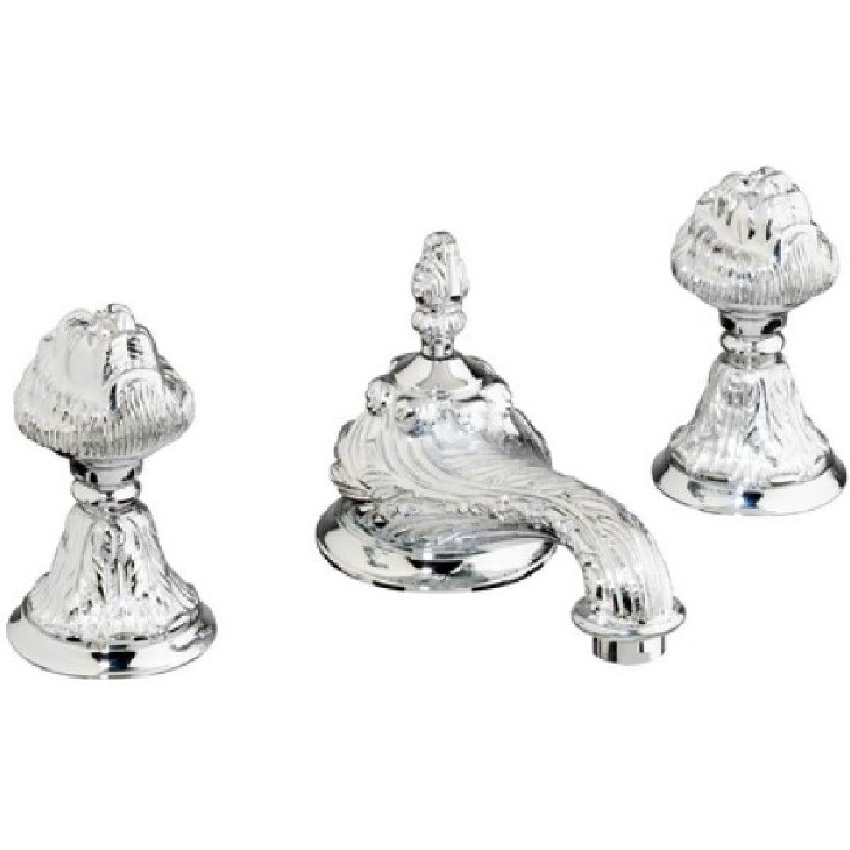 Bronces Mestre / Washbasin Fittings / Three holes basin set with click-clack water waste 230401.B050.50