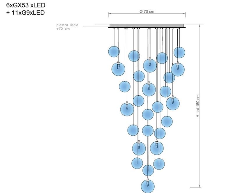 Il Paralume Marina / Chandeliers / Contemporary / 2415D70